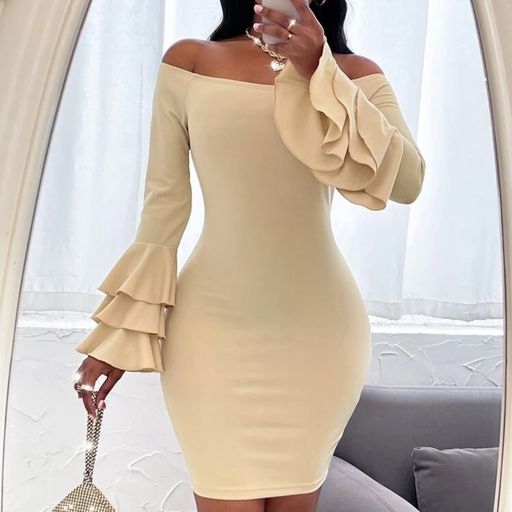 Cream/Apricot Dress